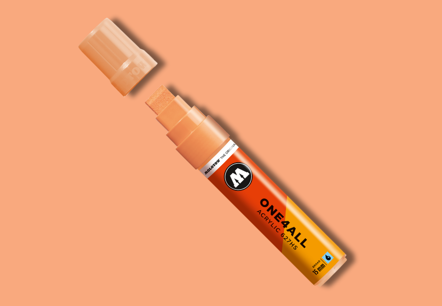 MOLOTOW ONE4ALL Marker 627HS - 117 Peach Pastel image