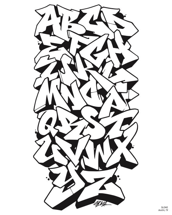American Graffiti Coloring Book image 2