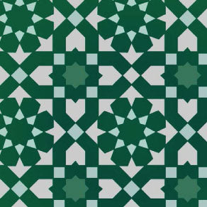 QBIX Stencil 1 Layer - Plastic - Tile Pattern Moroccan Chellah image 2