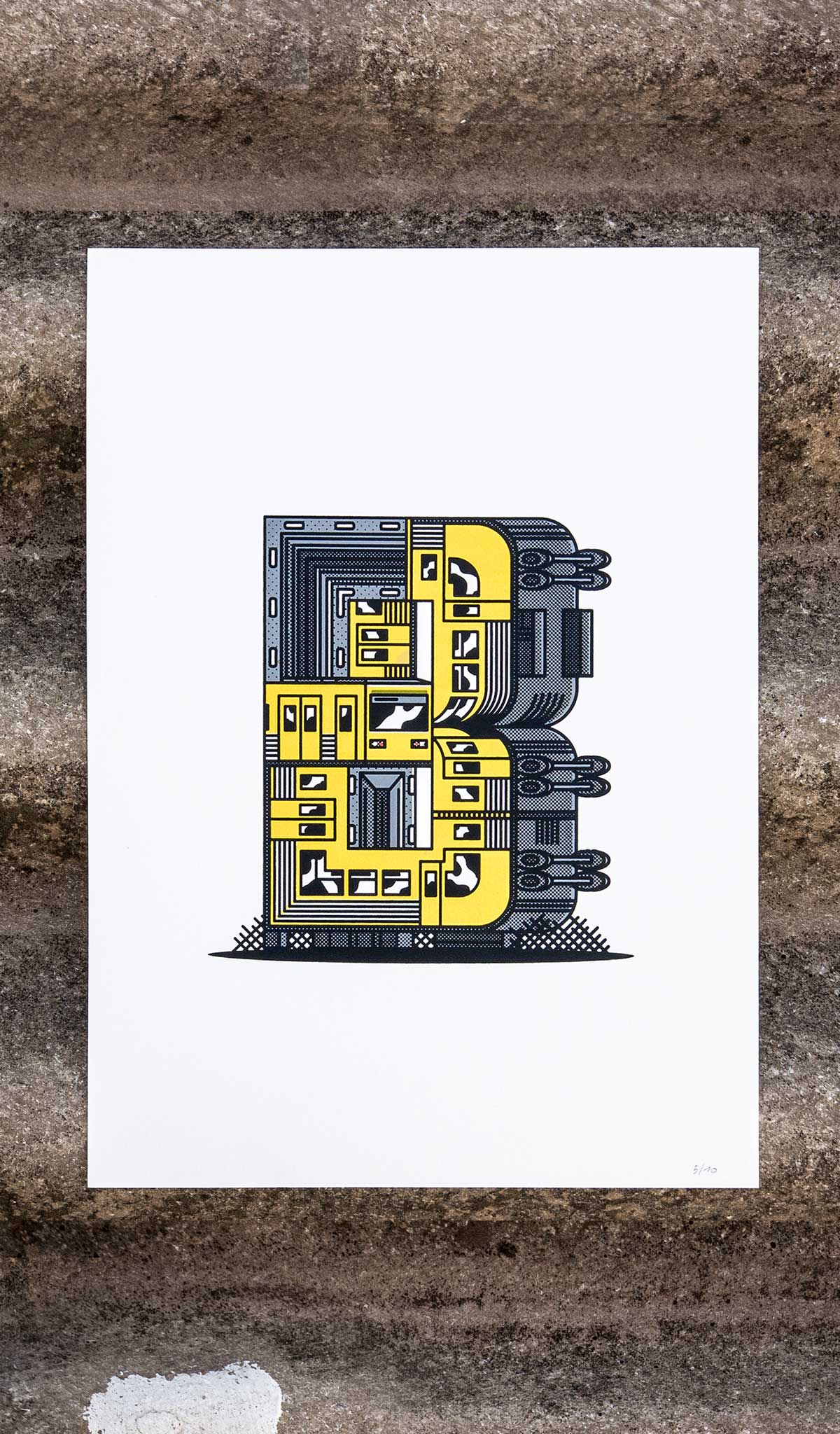 B for Berlin - Screen Print image 0