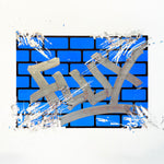 FLUX Eggshell Bricks Stickers - Cyan image 1