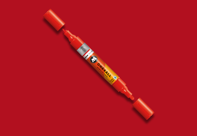 MOLOTOW ONE4ALL Marker Twin - 013 Traffic Red image