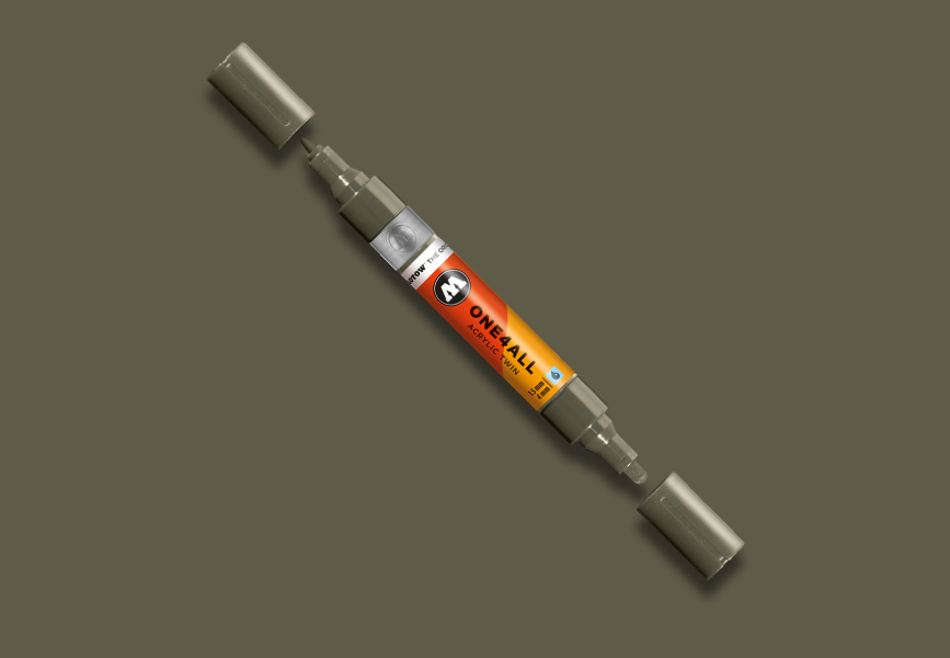 MOLOTOW ONE4ALL Marker Twin - 260 Stone Grey Dark image