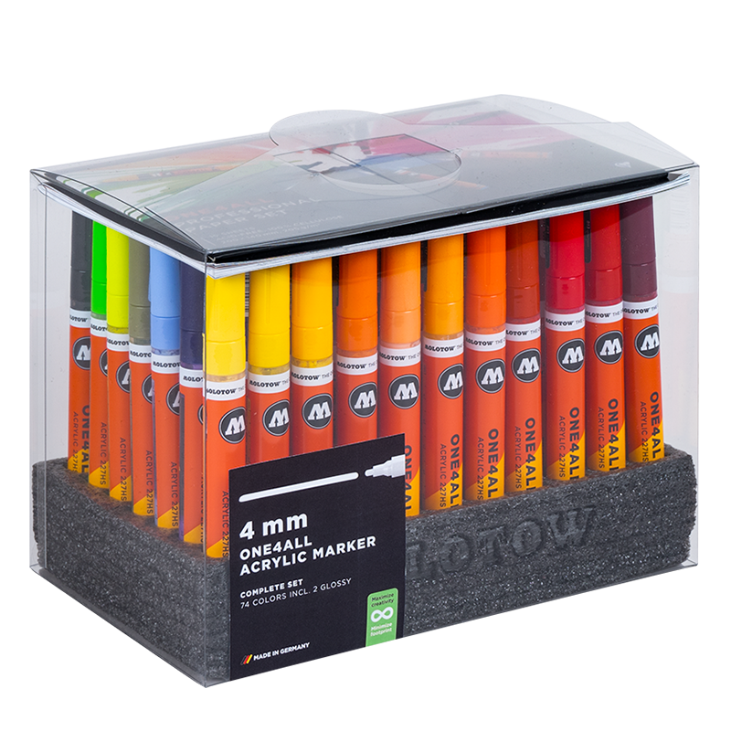 MOLOTOW ONE4ALL Marker Set 227HS - 74pc image 0
