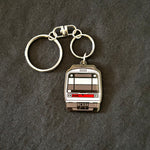 Enamel Train Keyring - PER A Series image 0