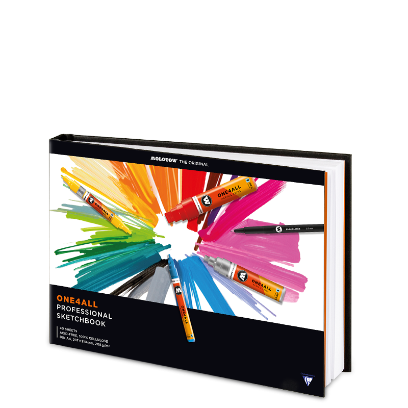 MOLOTOW ONE4ALL Professional Sketchbook - A4 Horizontal image 0
