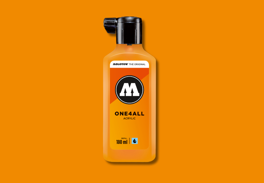 MOLOTOW ONE4ALL Refill 180ml - 240 SLIDER Light Orange image