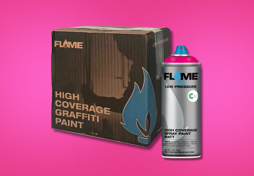 FLAME Blue Neon - Box of 6 - 1004 Pink image