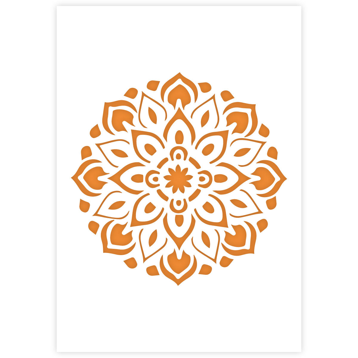 QBIX Stencil 1 Layer - Mandala 16