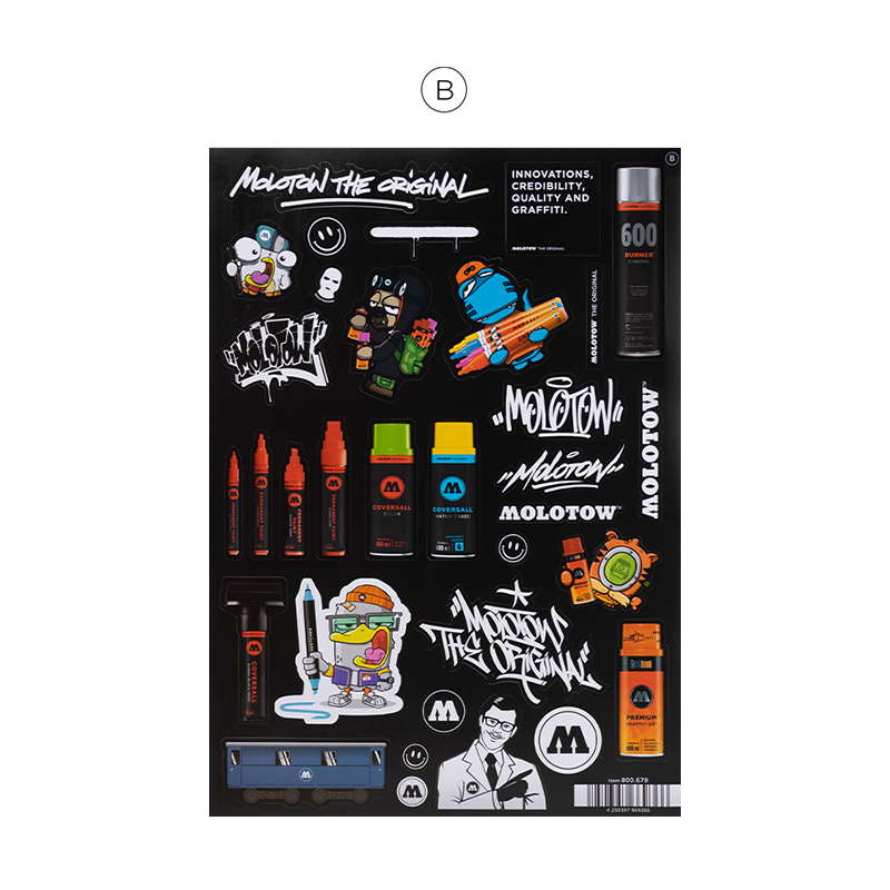 MOLOTOW Sticker Sheet Pack - Pack of 50 image 6