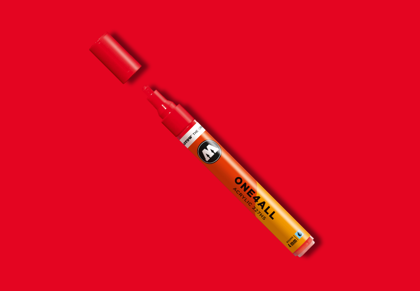 MOLOTOW ONE4ALL Marker 227HS - 243 Cherry Red image