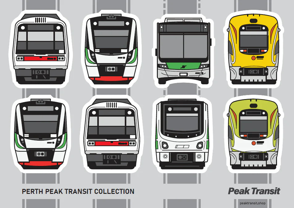 Train Sticker Sheet - Perth image 0