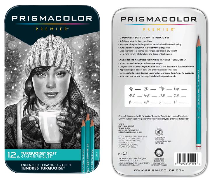 Prismacolor Premier Turquoise Graphite Pencil Set - Soft image 0