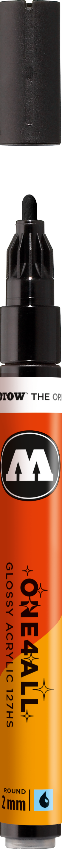 MOLOTOW ONE4ALL Glossy Marker 127HS - 252 Black Gloss image