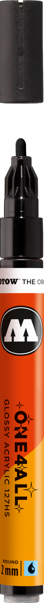 MOLOTOW ONE4ALL Glossy Marker 127HS - 252 Black Gloss image