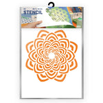 QBIX Stencil 1 Layer - Plastic - Mandala 9 image 0