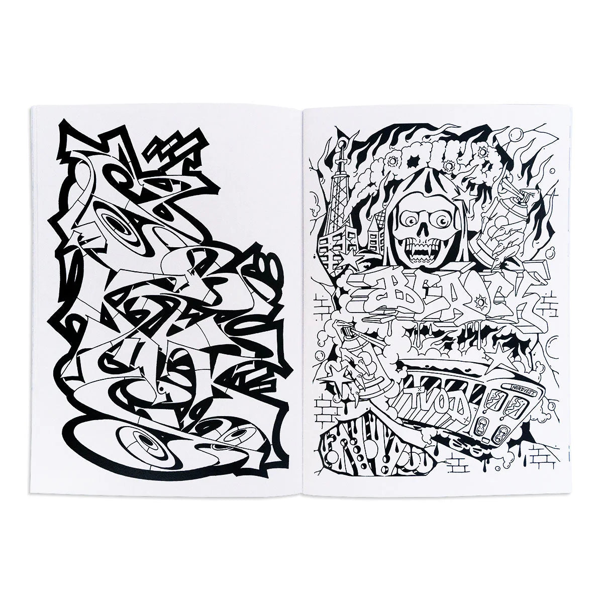 Sketchy Graffiti Coloring Book image 4