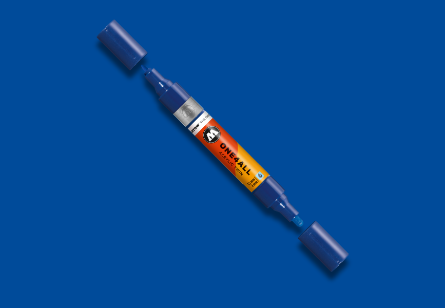 MOLOTOW ONE4ALL Marker Twin - 204 True Blue image