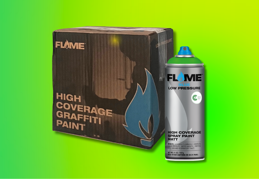 FLAME Blue Neon - Box of 6 - 1006 Green image