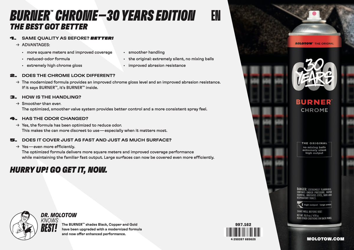 MOLOTOW™ Burner Chrome - 30 Years Edition