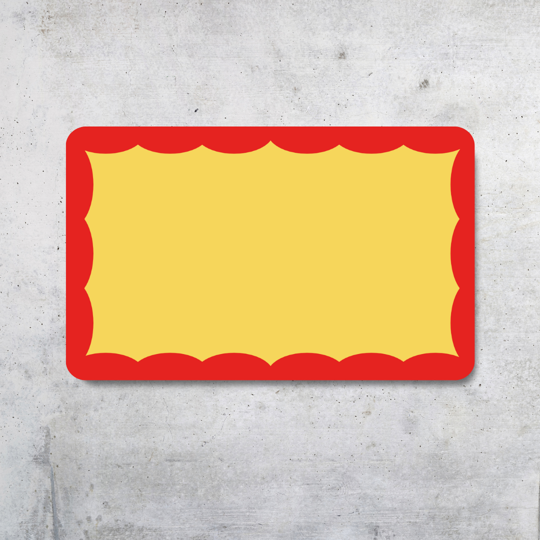 High Tack Sticker Pack 50pc - Classic Wavy