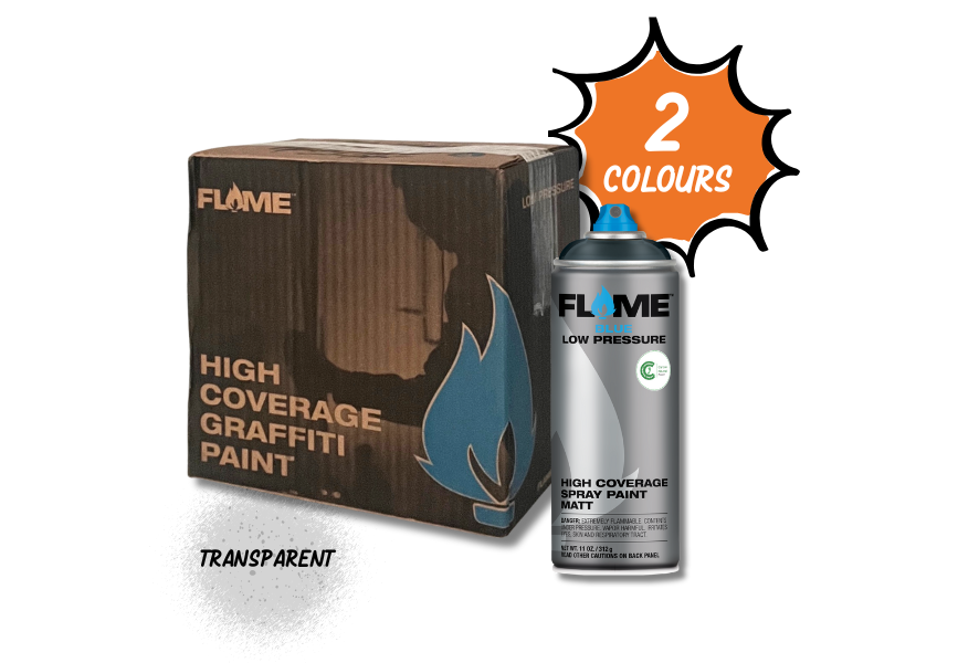 FLAME™ Blue Transparent - Box of 6