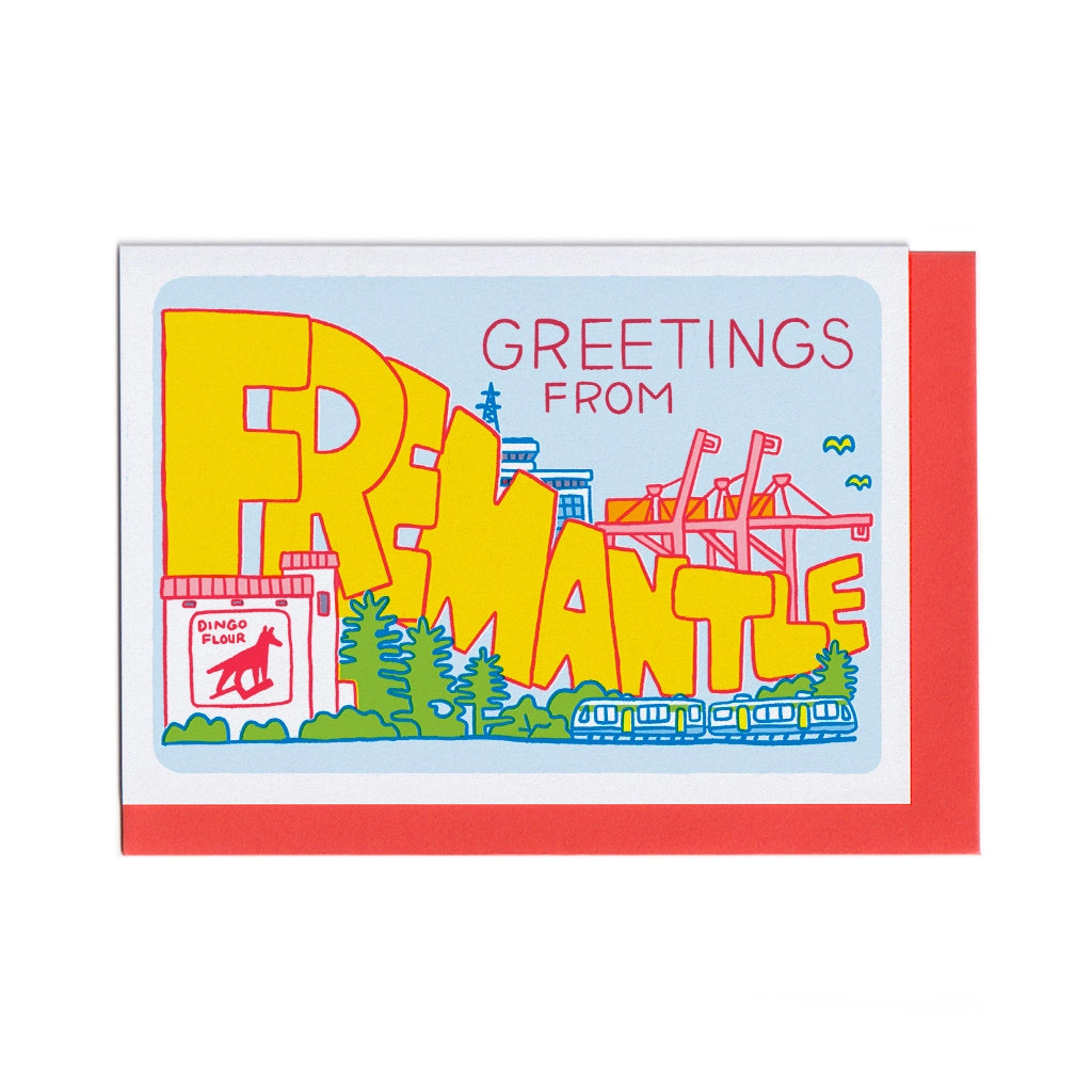 Greeting Card - Greetings from Fremantle