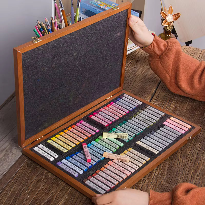 Gallery Artists Soft Pastels - 72pc Wooden Box