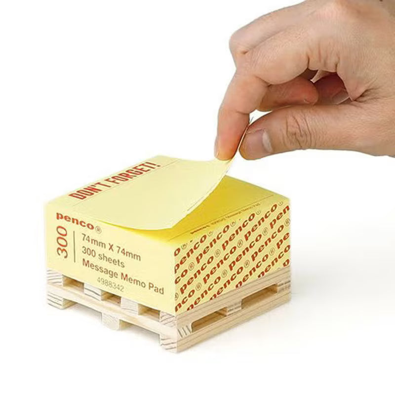 Memo Block on Pallet