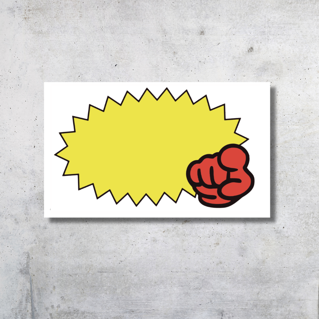 High Tack Sticker Pack 50pc - Pow