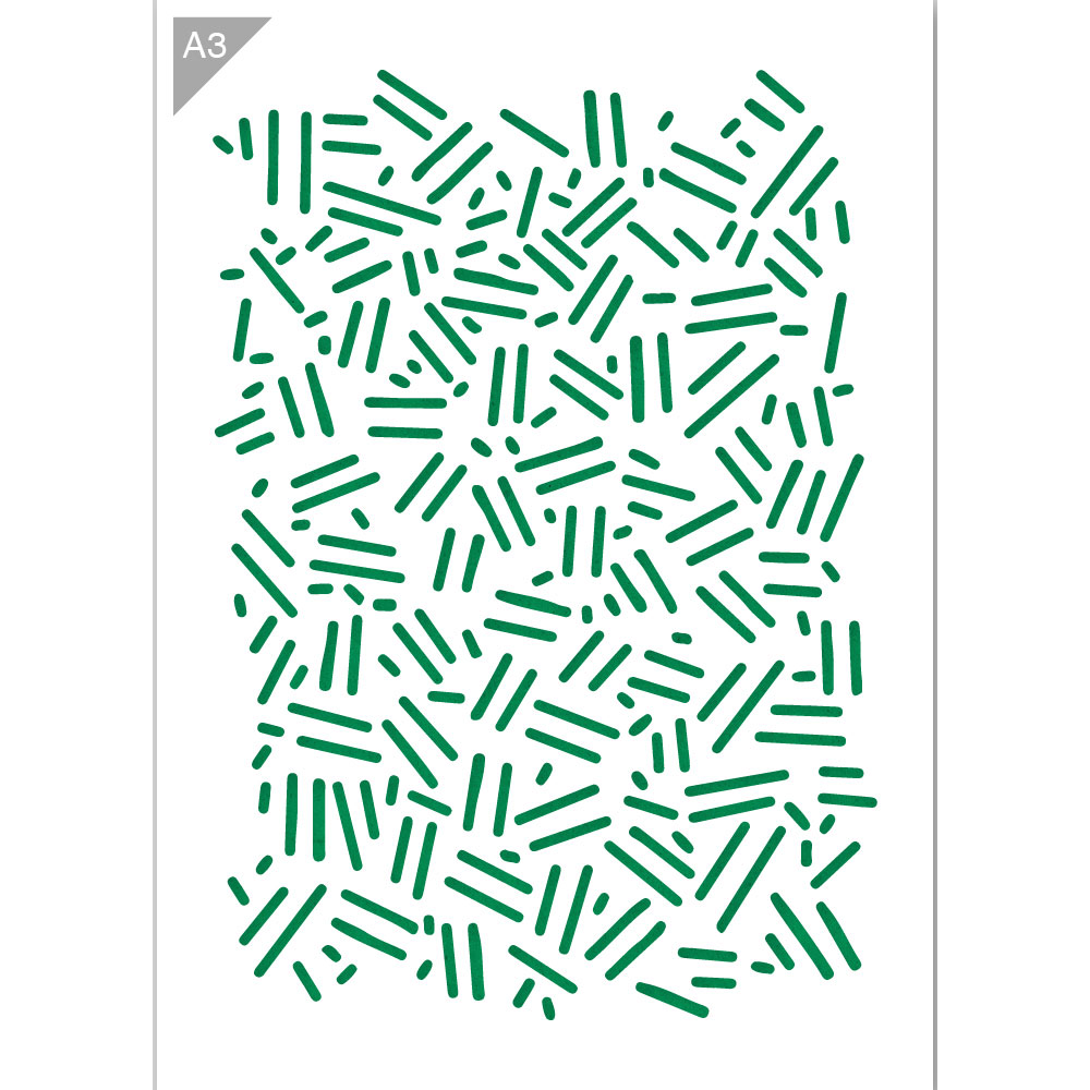 QBIX Stencil 1 Layer - Pattern - Particles