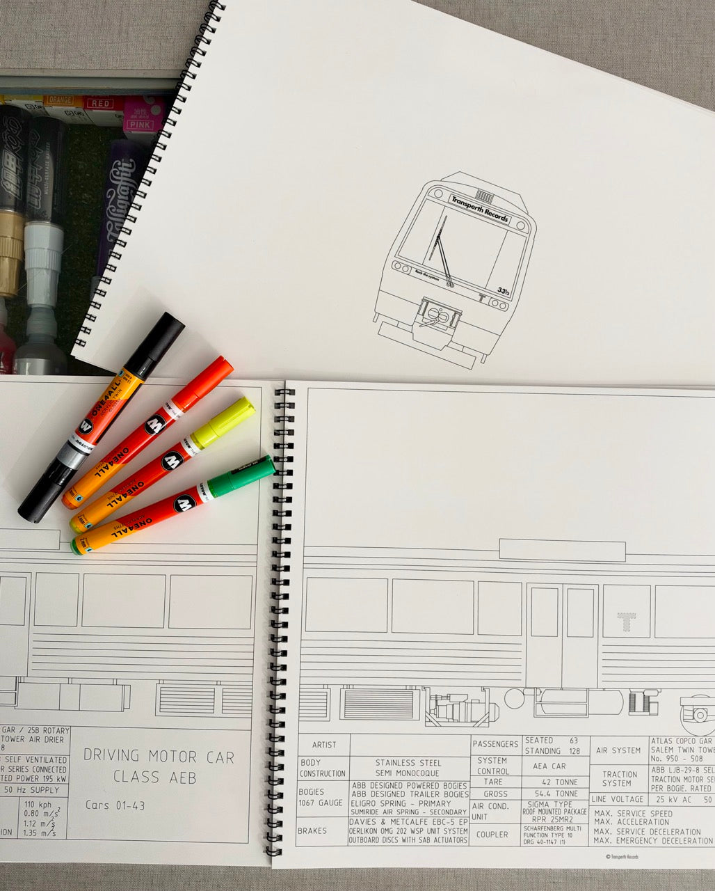 Transperth A-Series Colouring Book