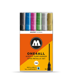 MOLOTOW ONE4ALL Marker Set 127HS 6pc - Metallic image 0