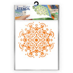 QBIX Stencil 1 Layer - Plastic - Mandala 4 image 0