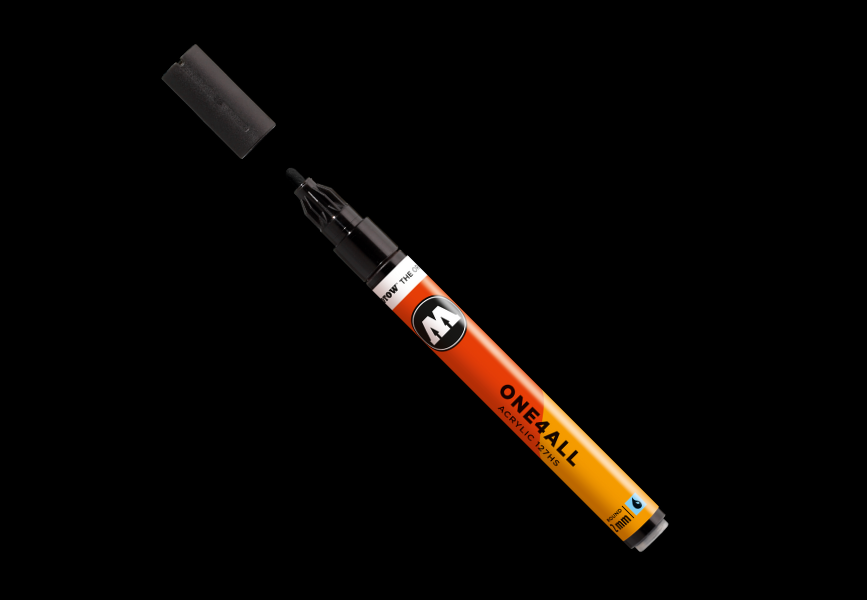 MOLOTOW ONE4ALL Marker 127HS - 180 Signal Black image