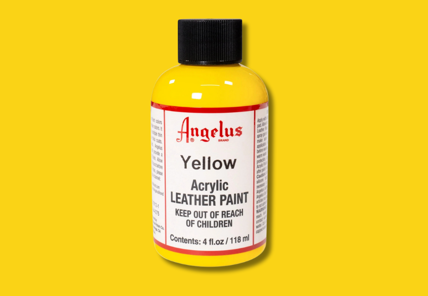 Acrylic Leather Paint - Large - Yellow image