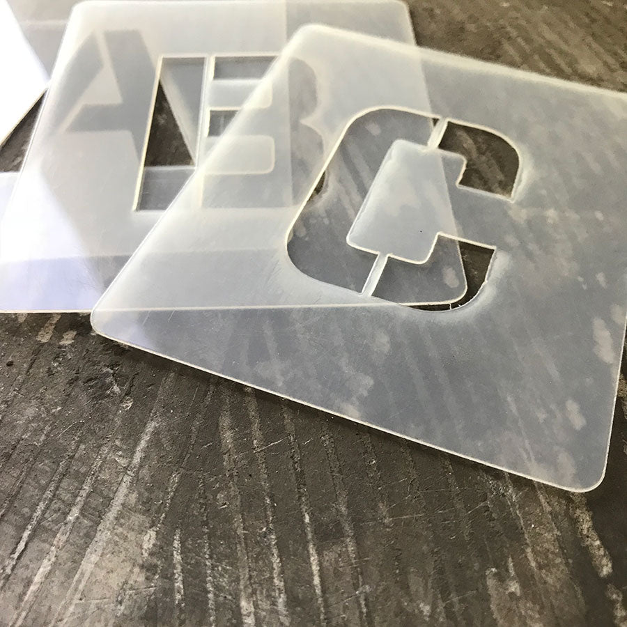 QBIX Plastic Stencil Set - Alphabet Modern - Large image 5