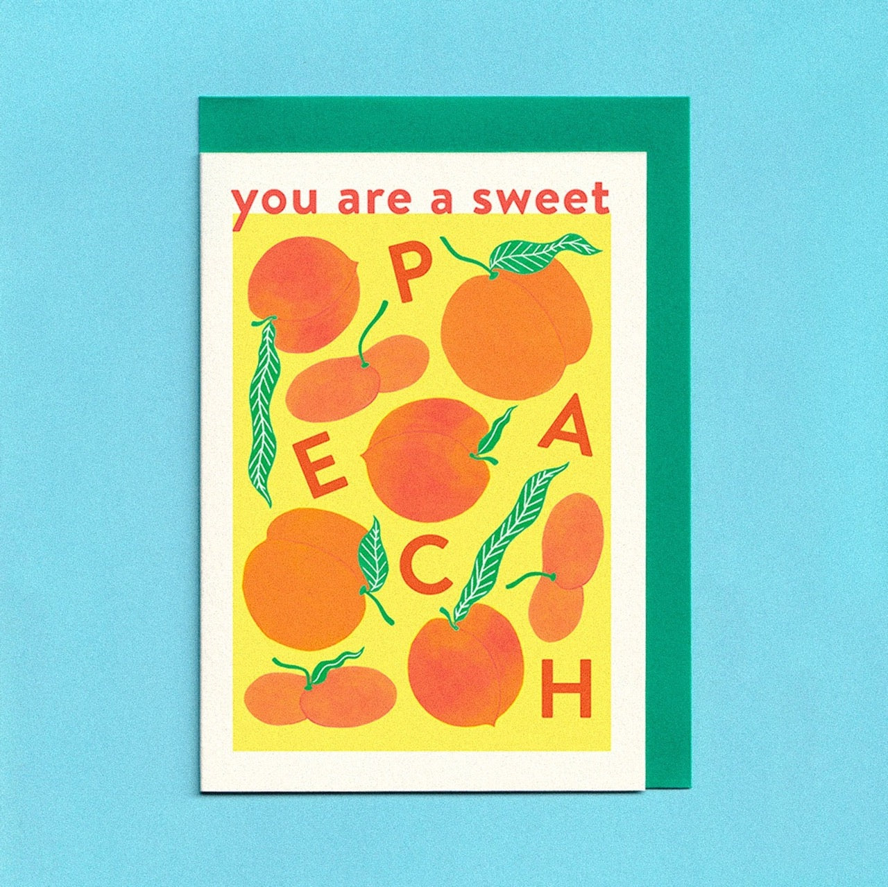 Greeting Card - You Are A Sweet Peach image 0