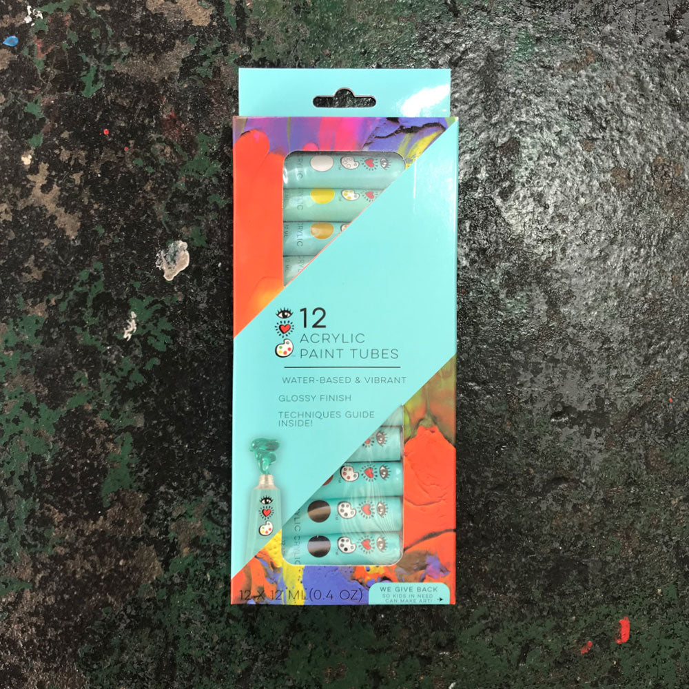 Acrylic Paint Tubes - Set of 12 image 0
