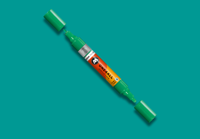 MOLOTOW ONE4ALL Marker Twin - 206 Lagoon Blue image