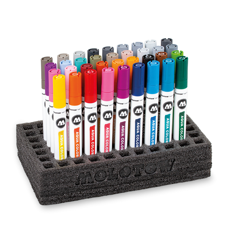 MOLOTOW Aqua Color Marker - Complete Set 36pc image 0