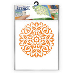 QBIX Stencil 1 Layer - Plastic - Mandala 11 image 1