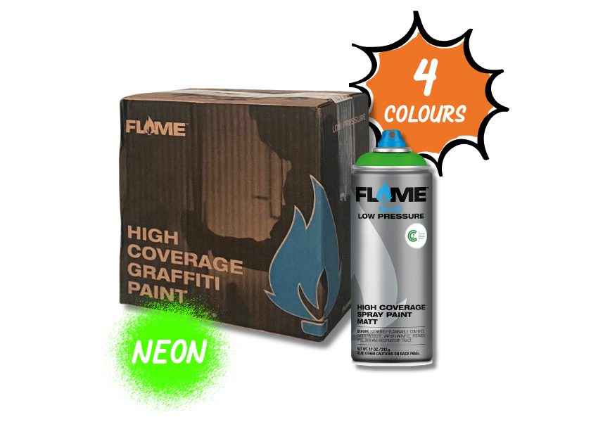 FLAME Blue Neon - Box of 6 image 0