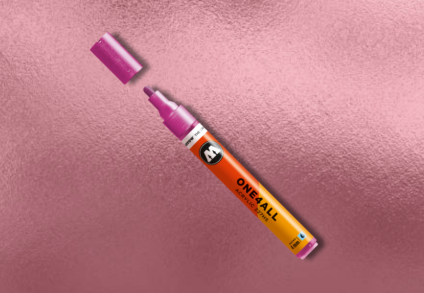 MOLOTOW ONE4ALL Marker 227HS - 225 Metallic Pink image