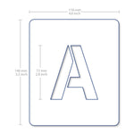 QBIX Plastic Stencil Set - Alphabet Modern - Large image 1