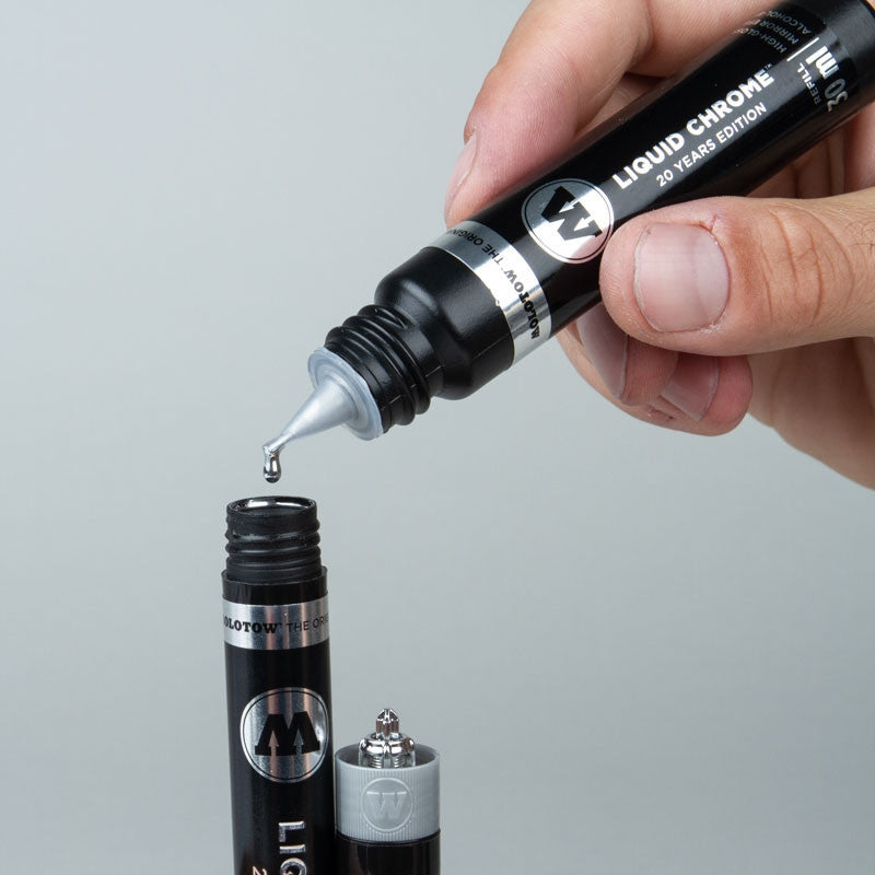 MOLOTOW Liquid Chrome Marker - 3mm Calligraphy image 2