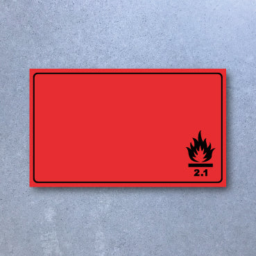 High Tack Sticker Pack 50pc - Flammable image 0