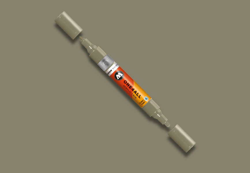 MOLOTOW ONE4ALL Marker Twin - 261 Stone Grey Middle image