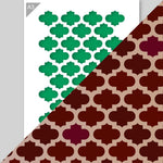 QBIX Stencil 1 Layer - Plastic - Tile Pattern Fleur de Lis 2 image 3