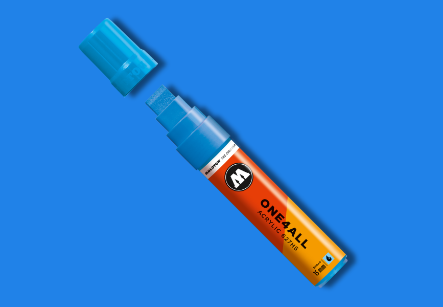 MOLOTOW ONE4ALL Marker 627HS - 161 Middle Shock Blue image